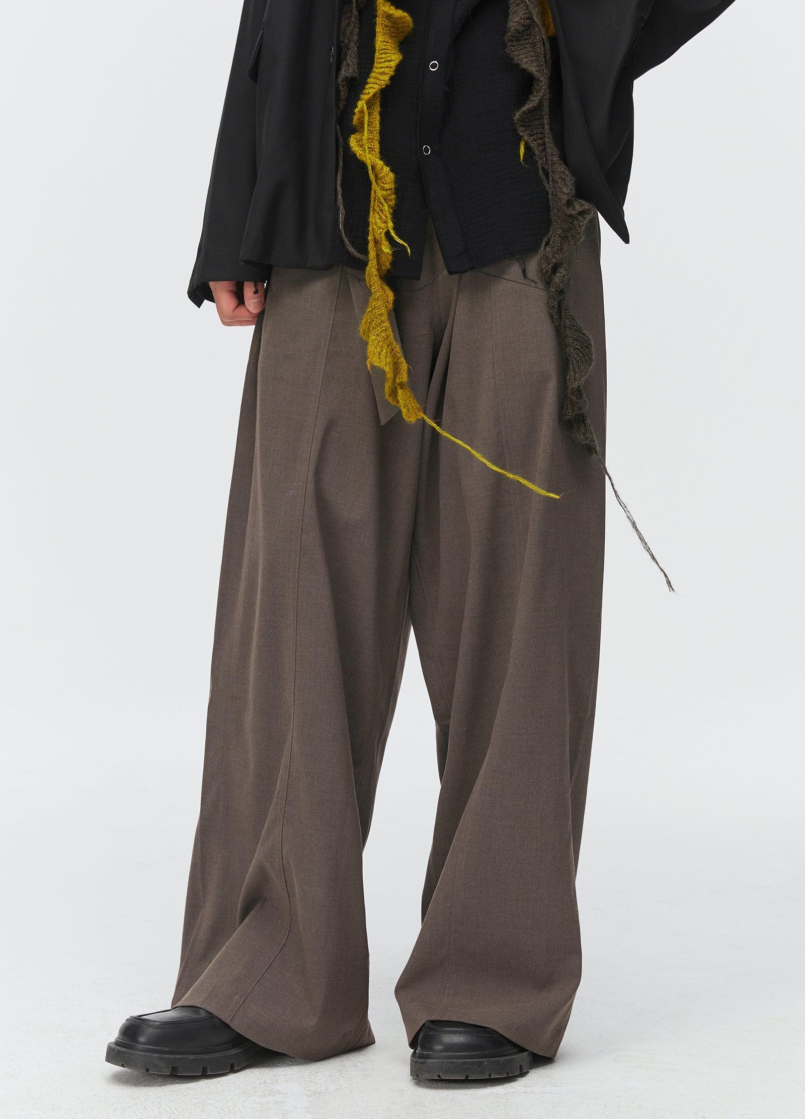 Ultra-Wide Adjustable Waist Trousers - chiclara