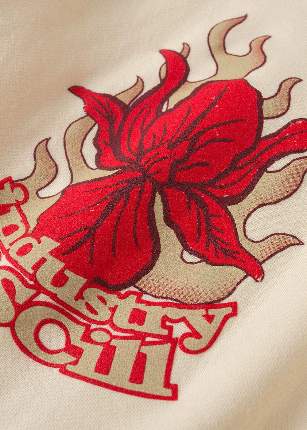 Sweat à capuche à flamme florale