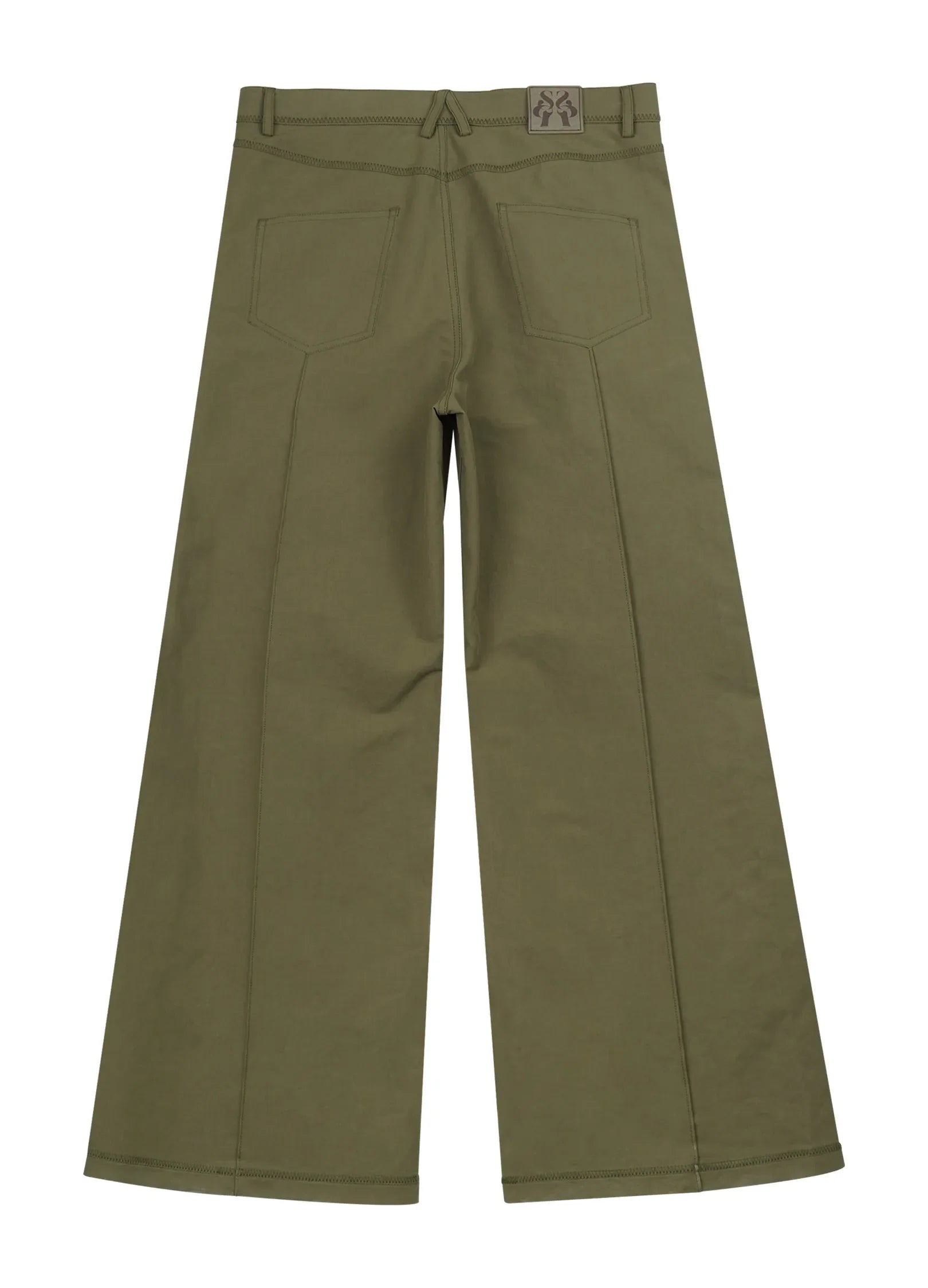 Pantalones de la costura delantera