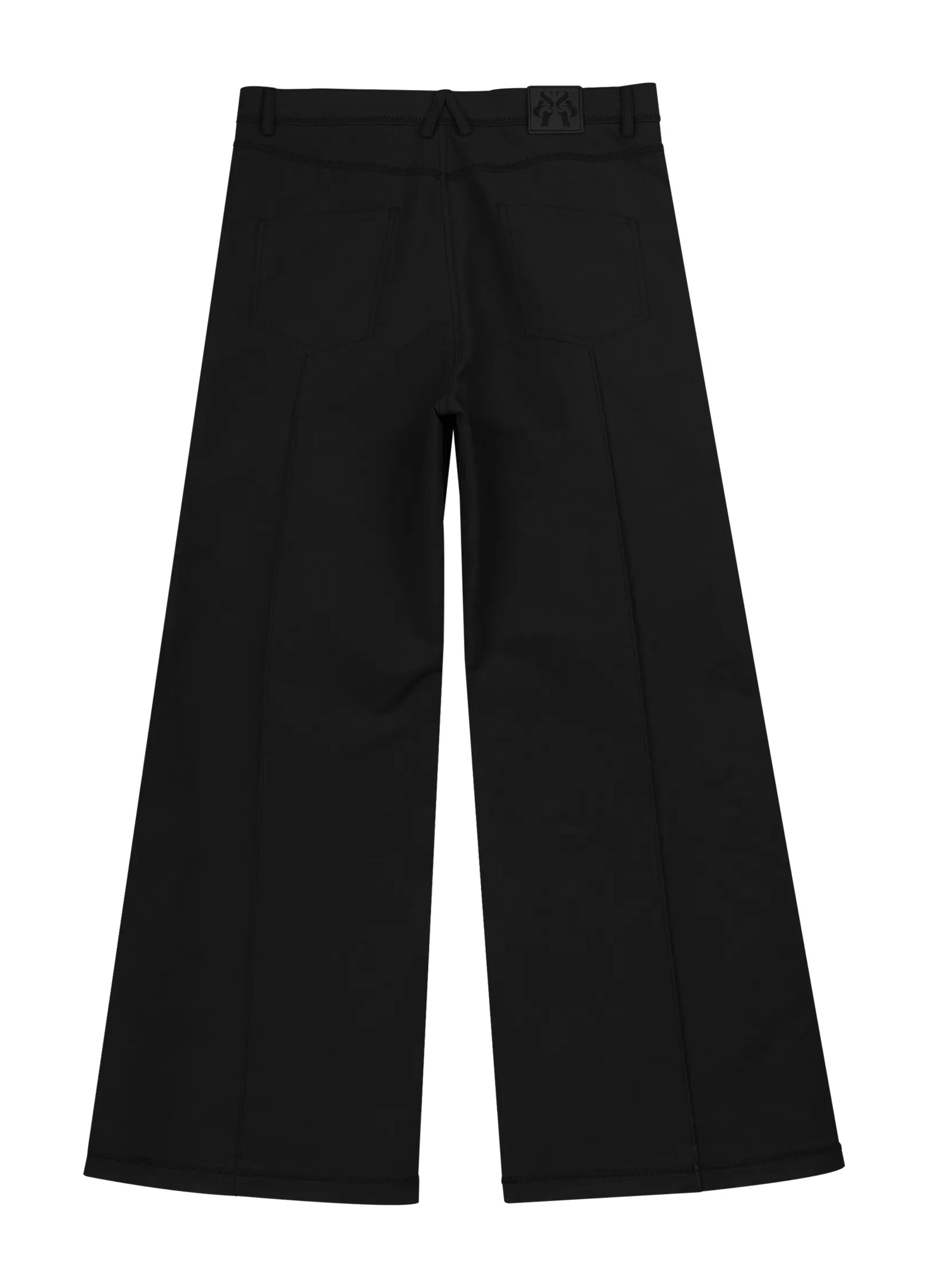 Pantalones de la costura delantera