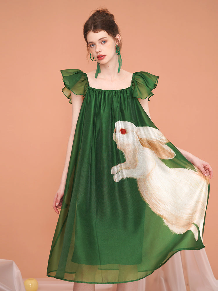 Enchanted Forest Rabbit Dress - chiclara