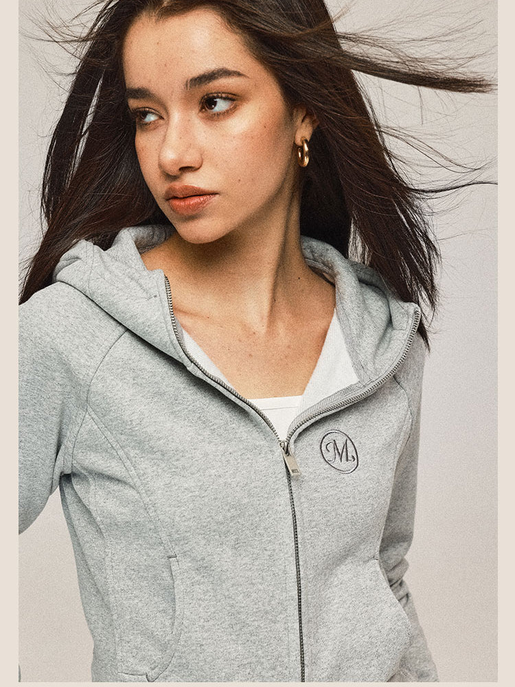 Cardigan sweat-shirt à capuchon