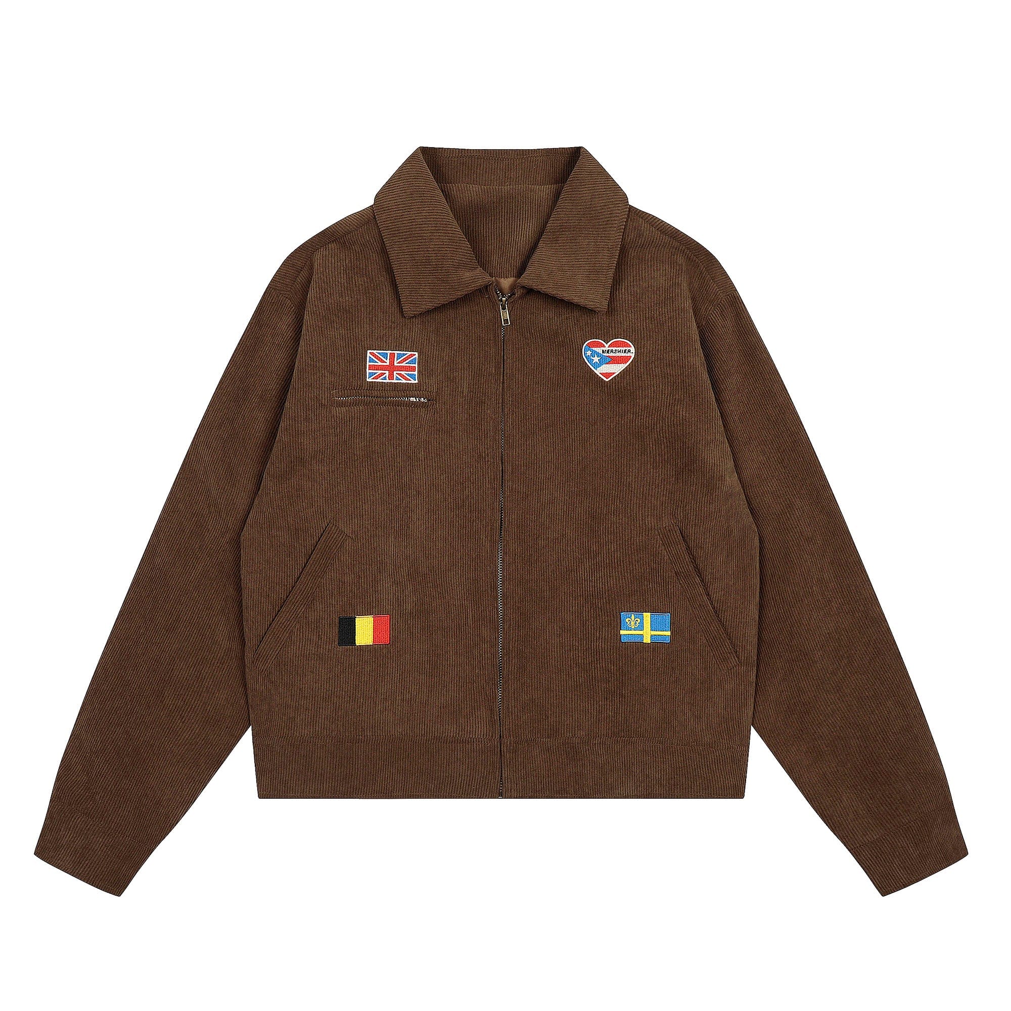 Heart Flag Patch Jacket