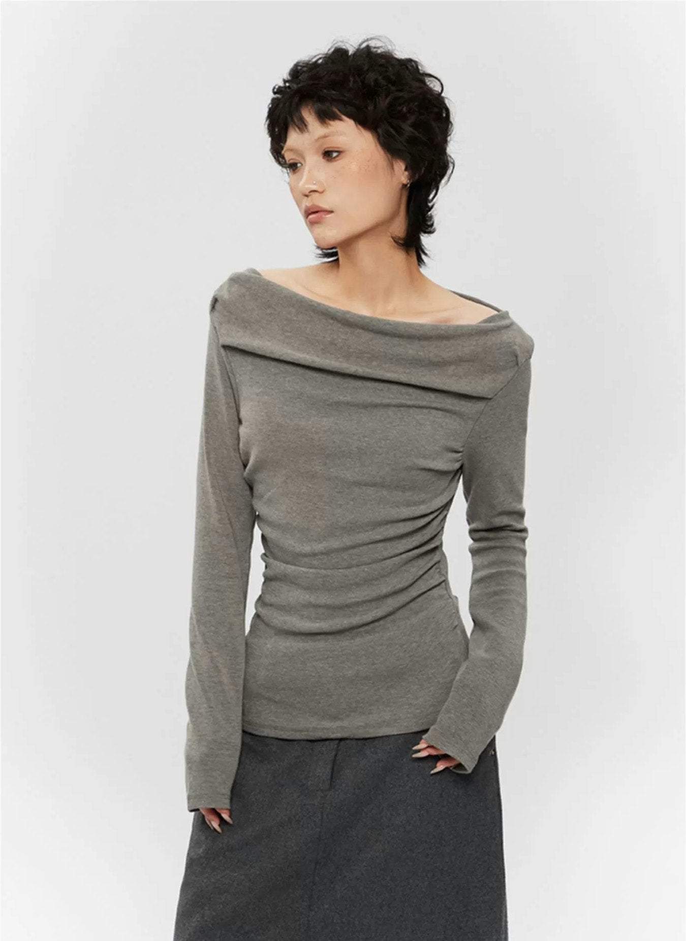 Off-Shoulder Ruched Top