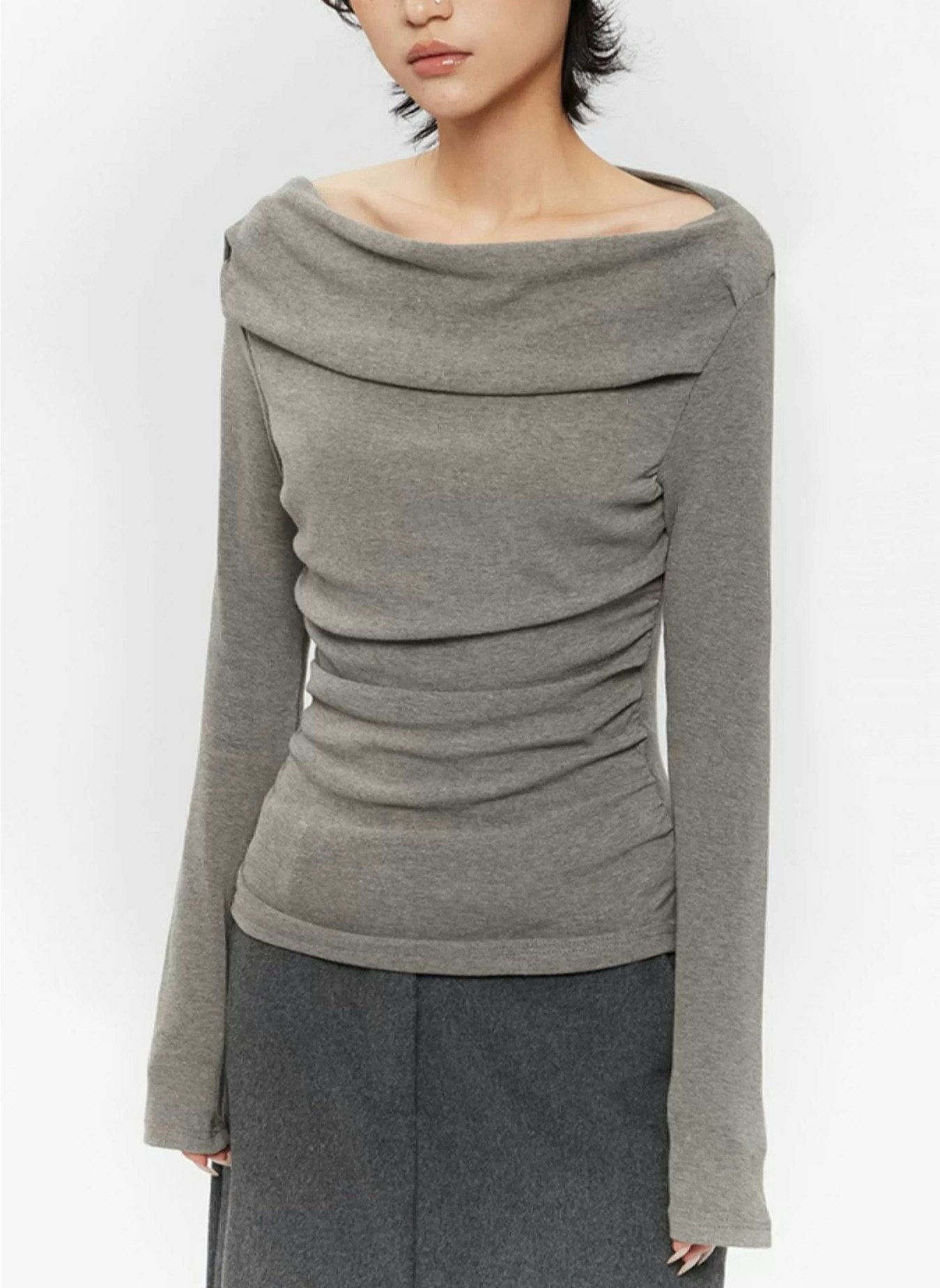 Off-Shoulder Ruched Top