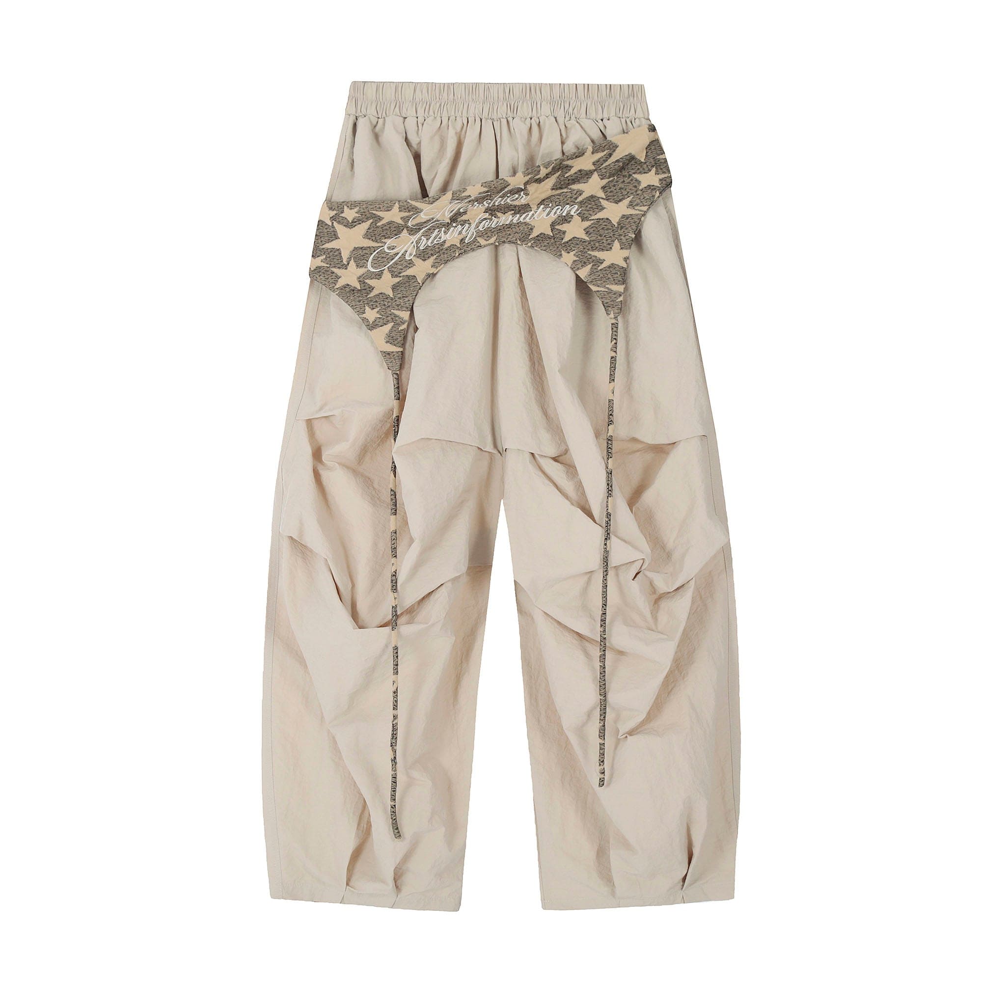 Star Overlay Layered Cargo Pants