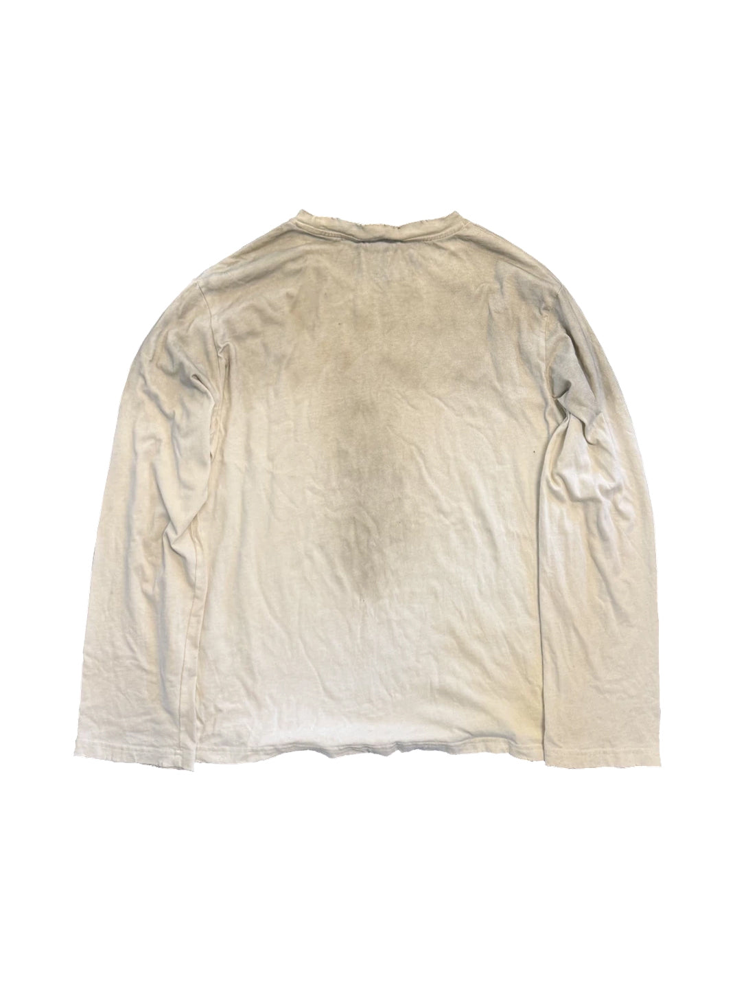 Abstract Sketch Raw-Edge Long-Sleeve Tee — product view 2