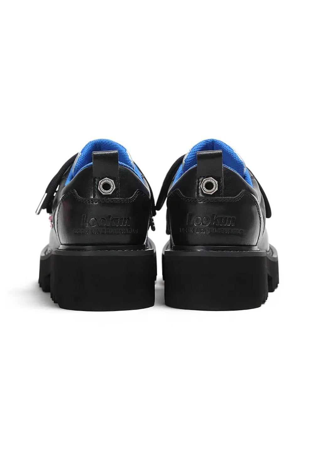 Metallic Stardust Lug-Sole Derby Shoes - View 7