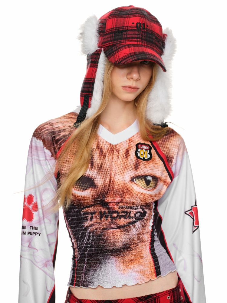 Waist Cable Stitch Sweatshirt