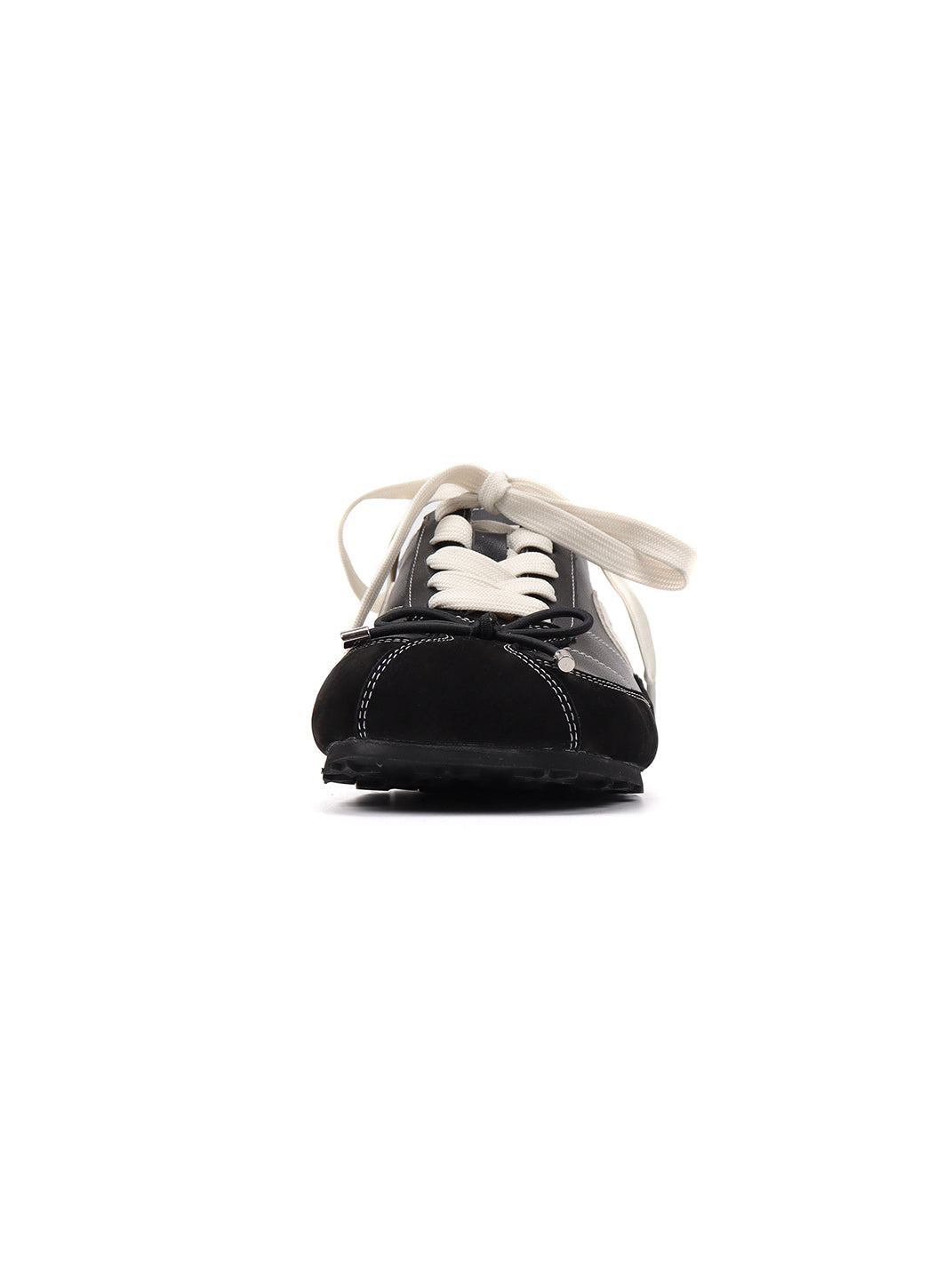 Square-Toe Leather Sport Ballet Flats - View 9
