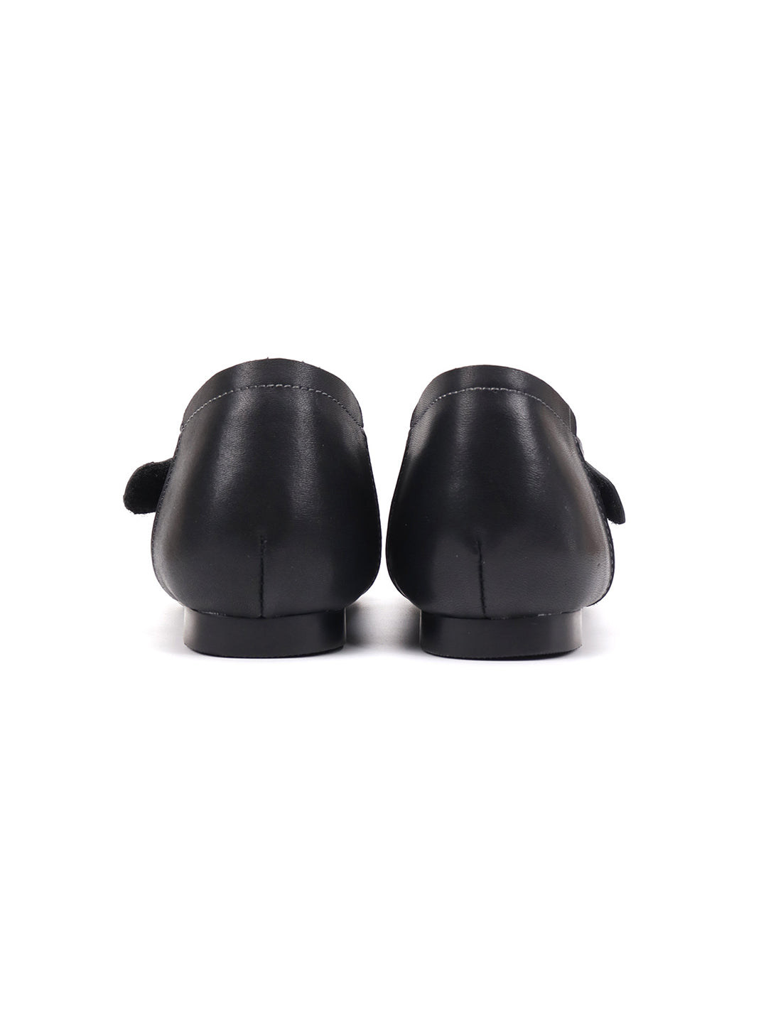 Star-Panel Square-Toe Leather Ballet Flats - View 20