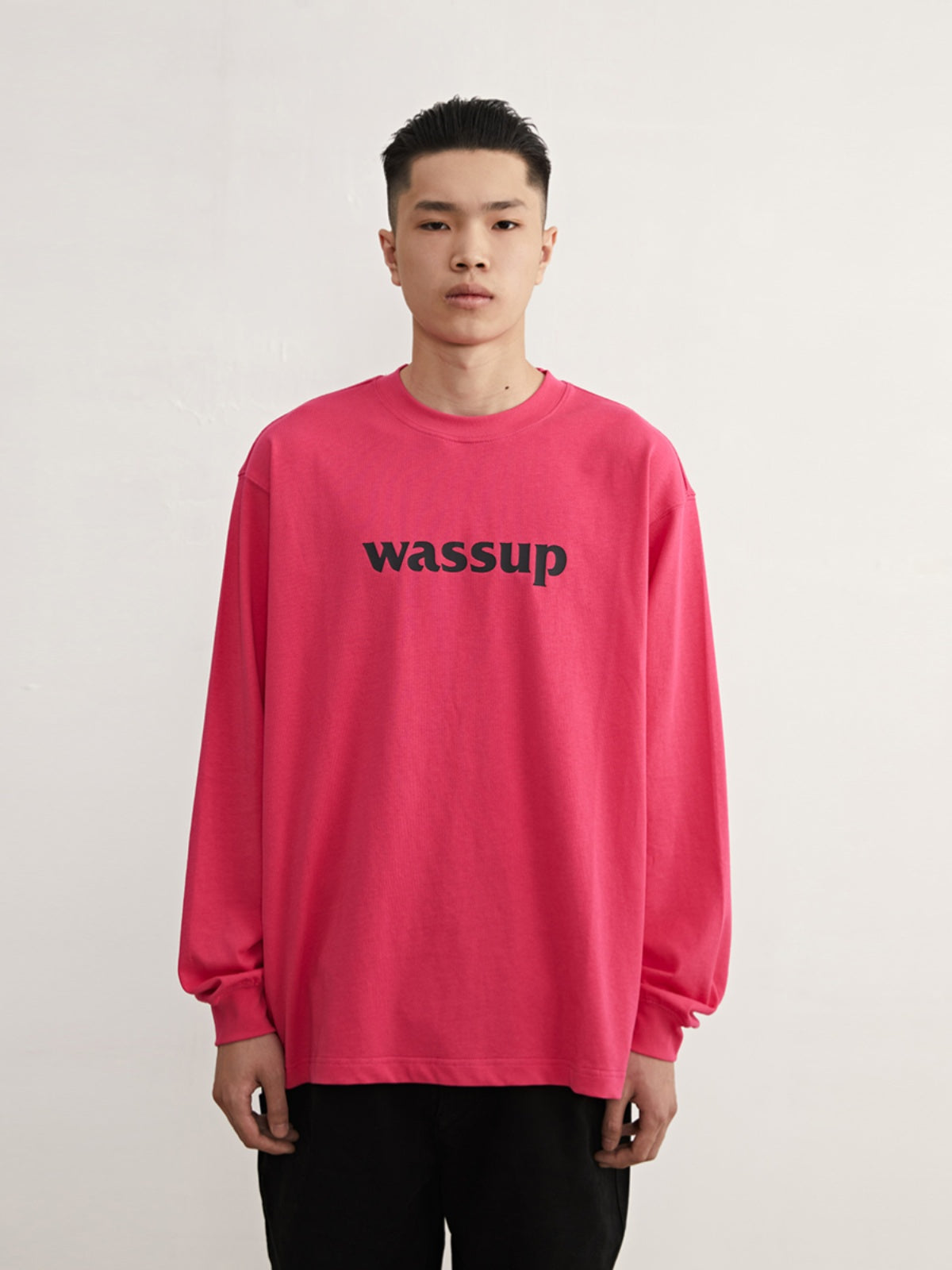 Classic Basic Logo Printed Long Sleeved Tee - chiclara
