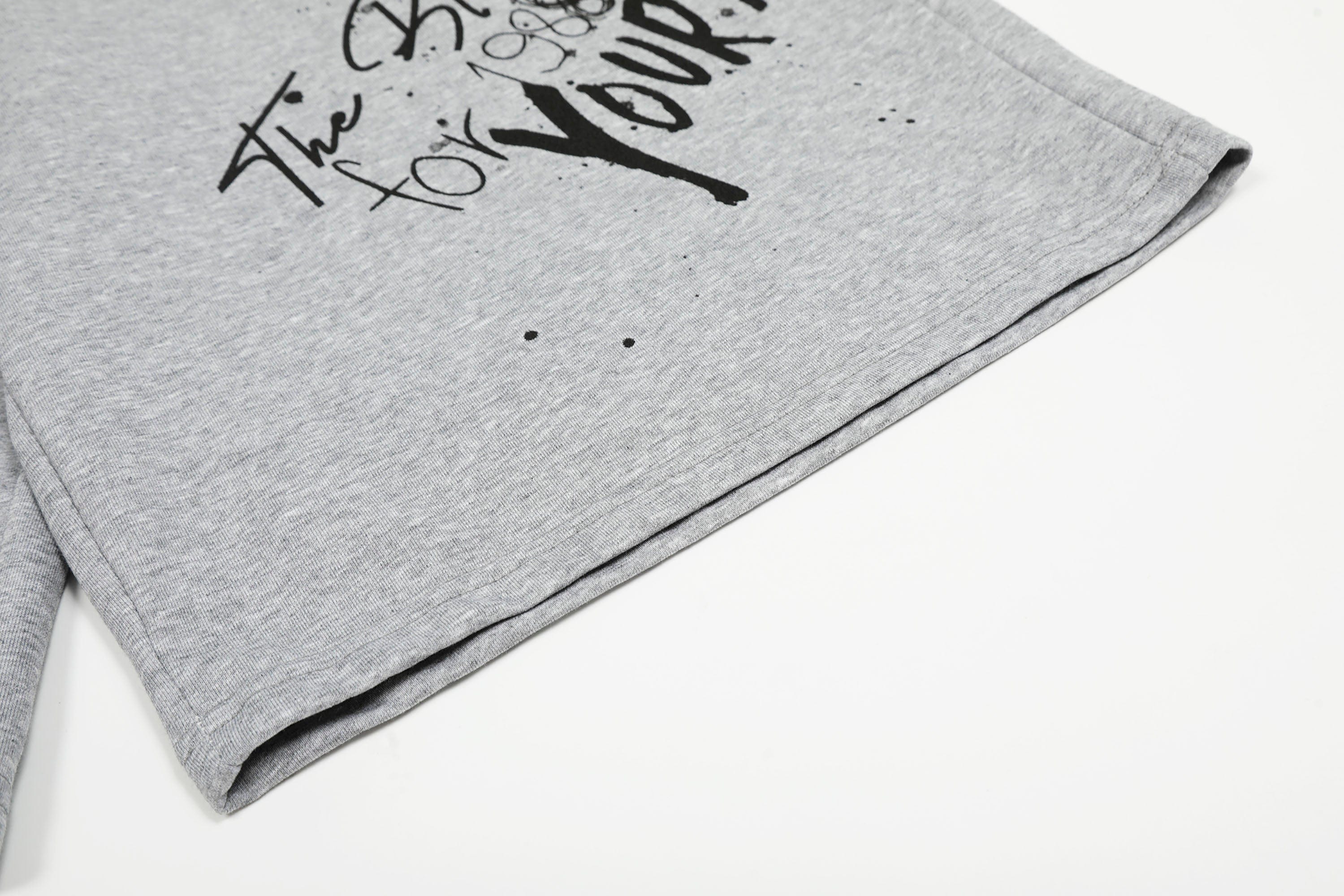 Graffiti Spray Print Sweat Shorts