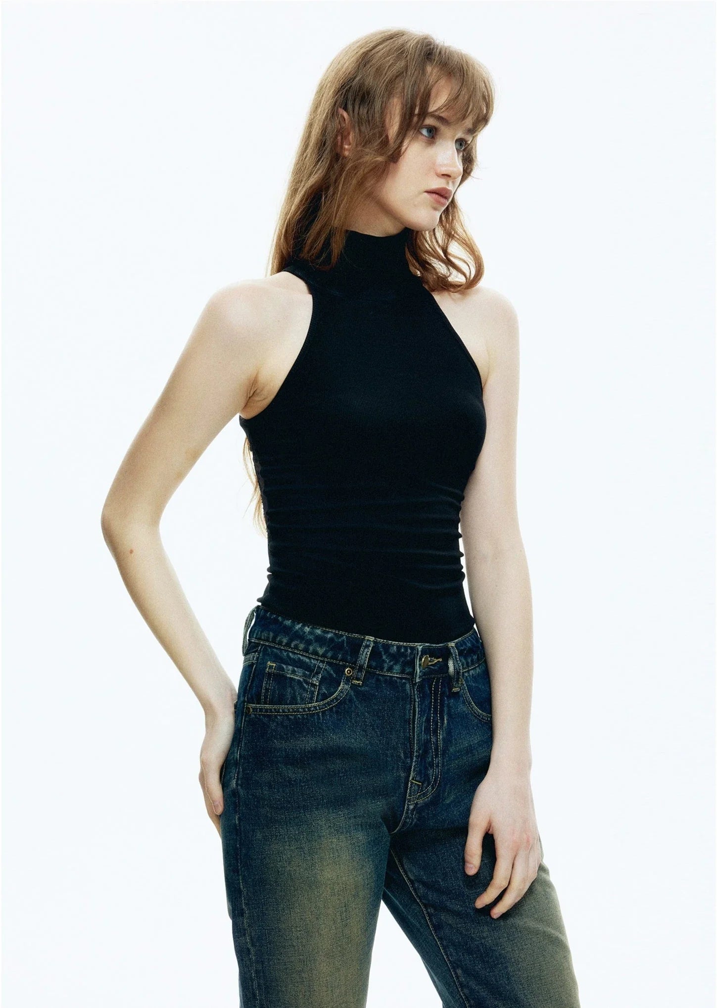 Lace-Back Cutout Tank Top