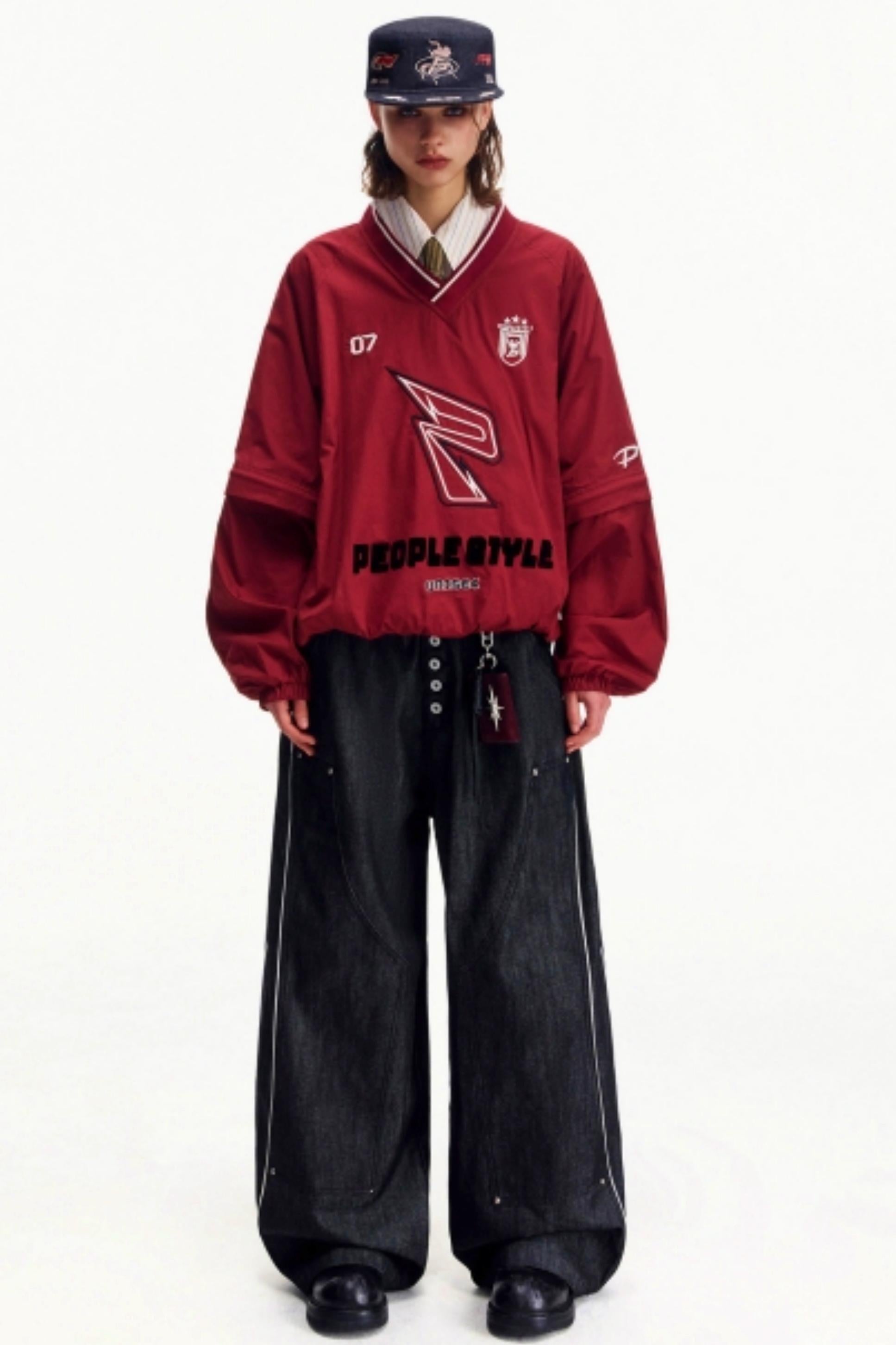 Men's Embroidered Denim Equestrian Hat