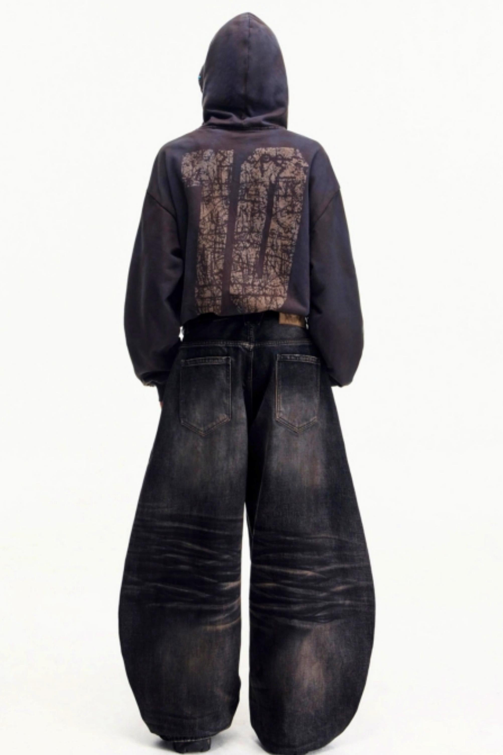 Men's Distressed Vintage Washed Jeans