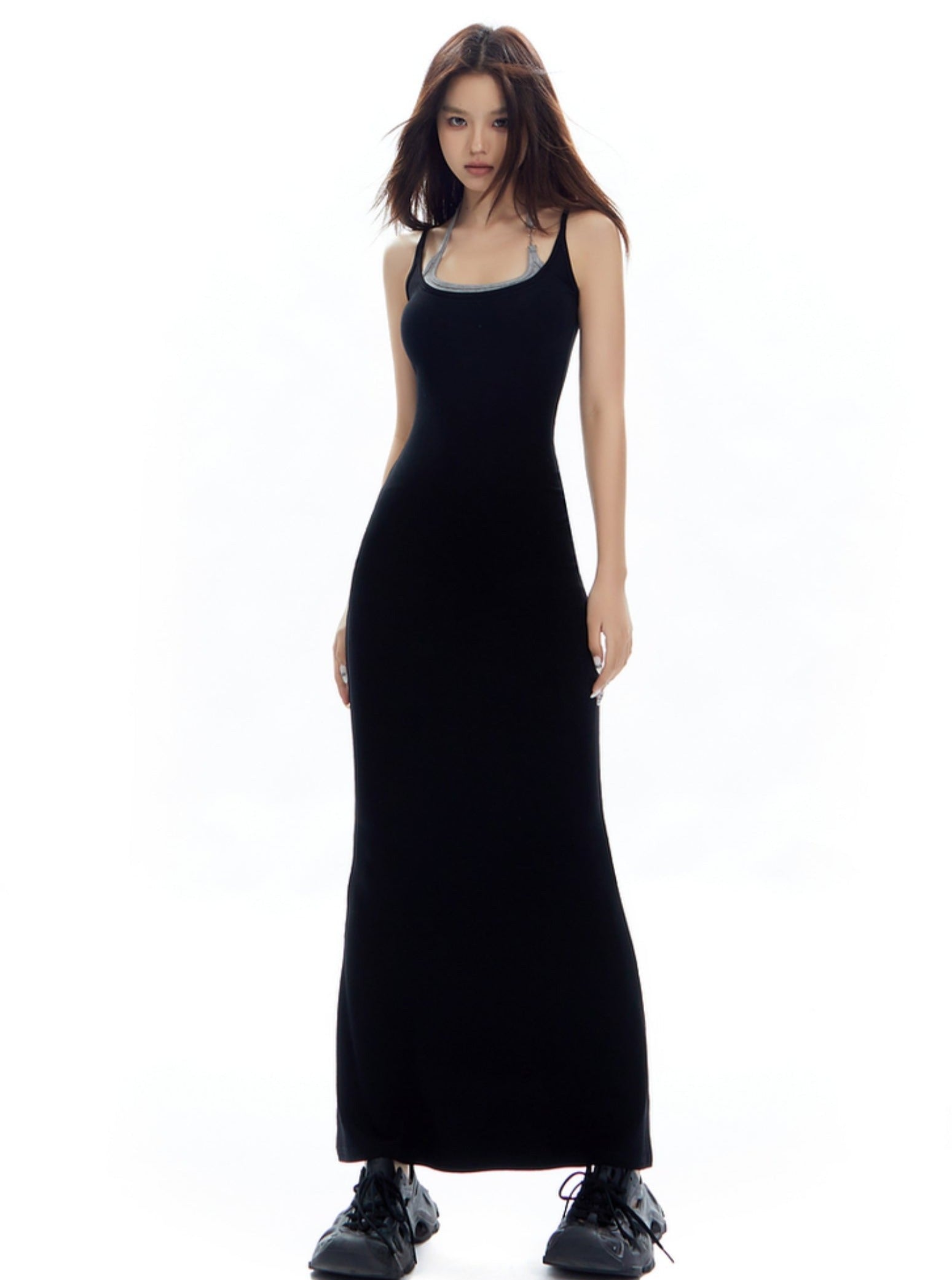 Vestido sin mangas Fodycon Maxi Tank