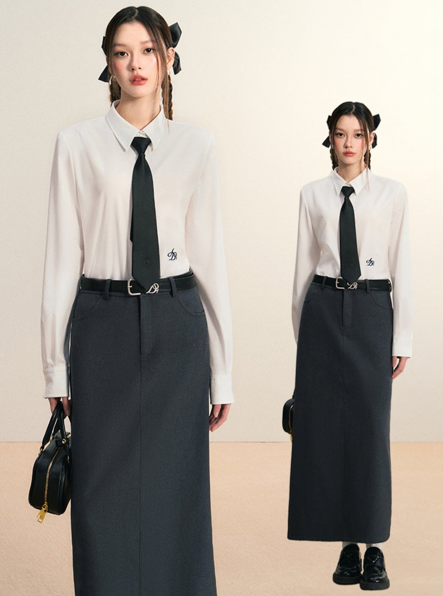 Camisa de botones de elegancia clásica