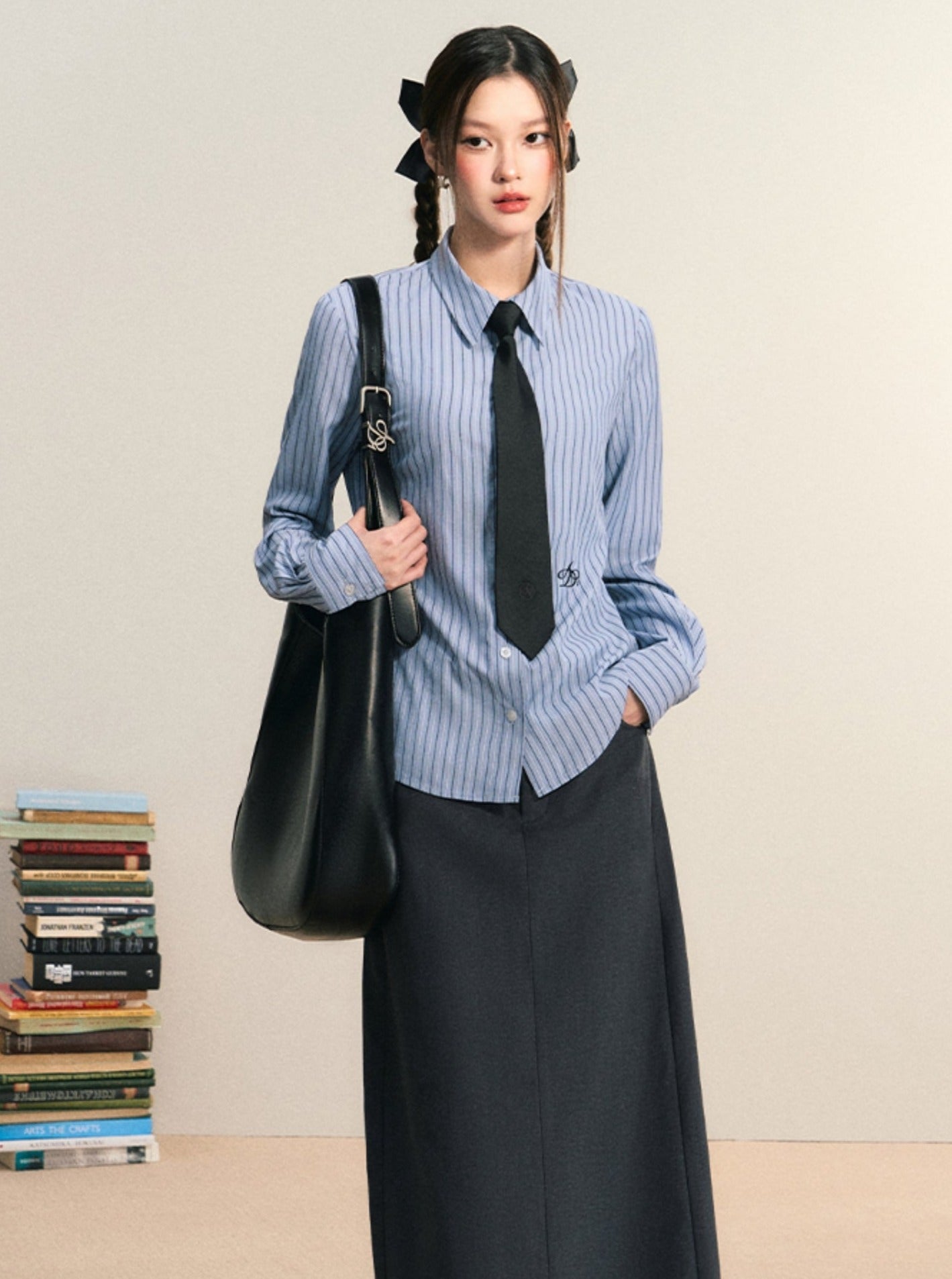 Camisa de botones de elegancia clásica