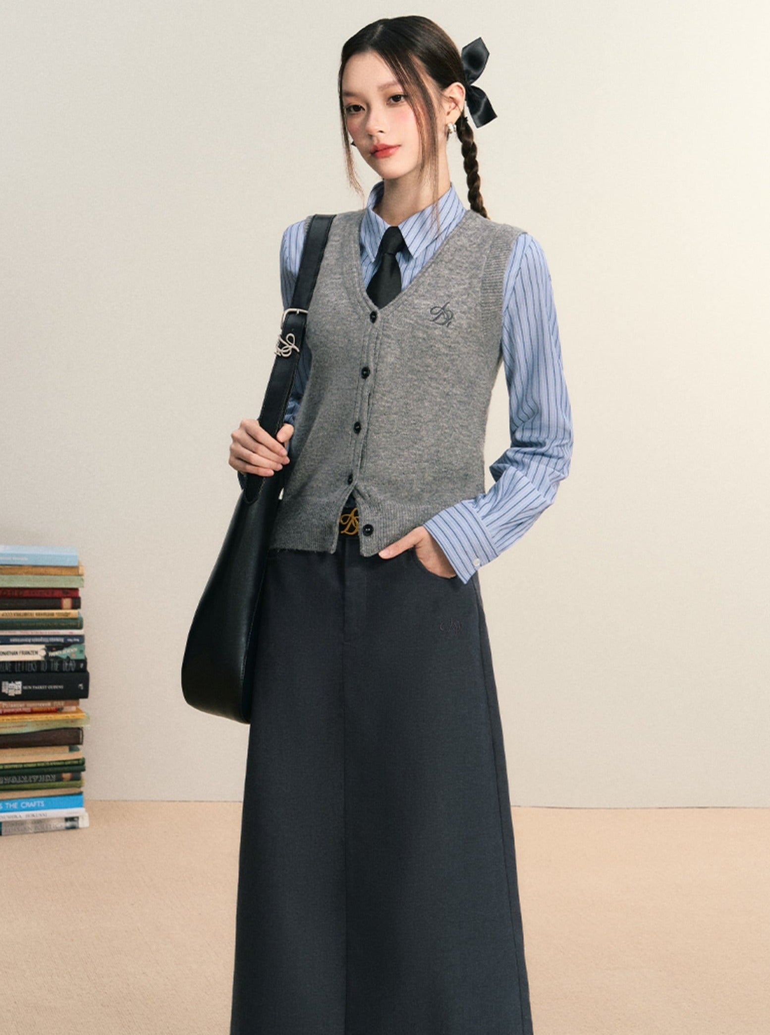 Camisa de botones de elegancia clásica