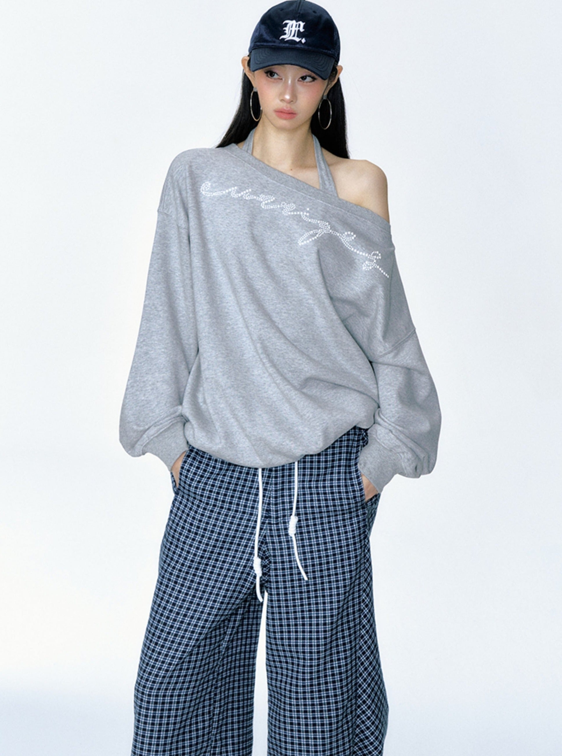 릴렉스핏 체크 라운지 팬츠