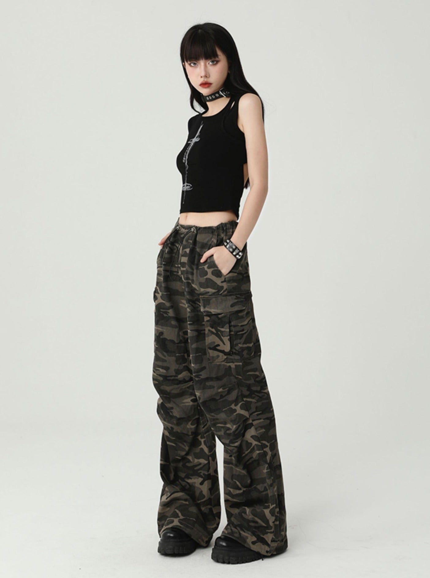 American Sweet And Spicy Suspender Vest Top - chiclara