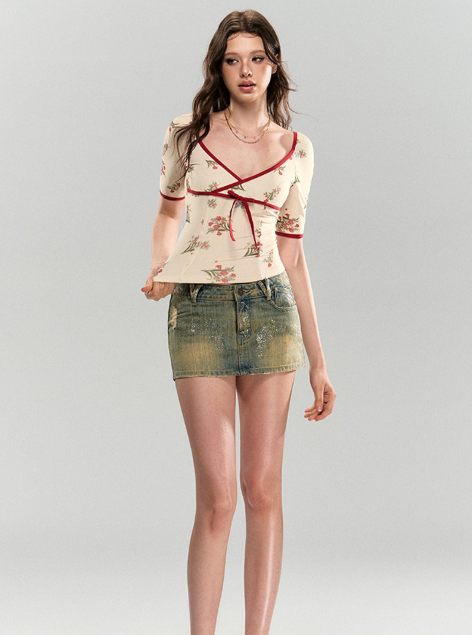 Delannes Denim -Minirock