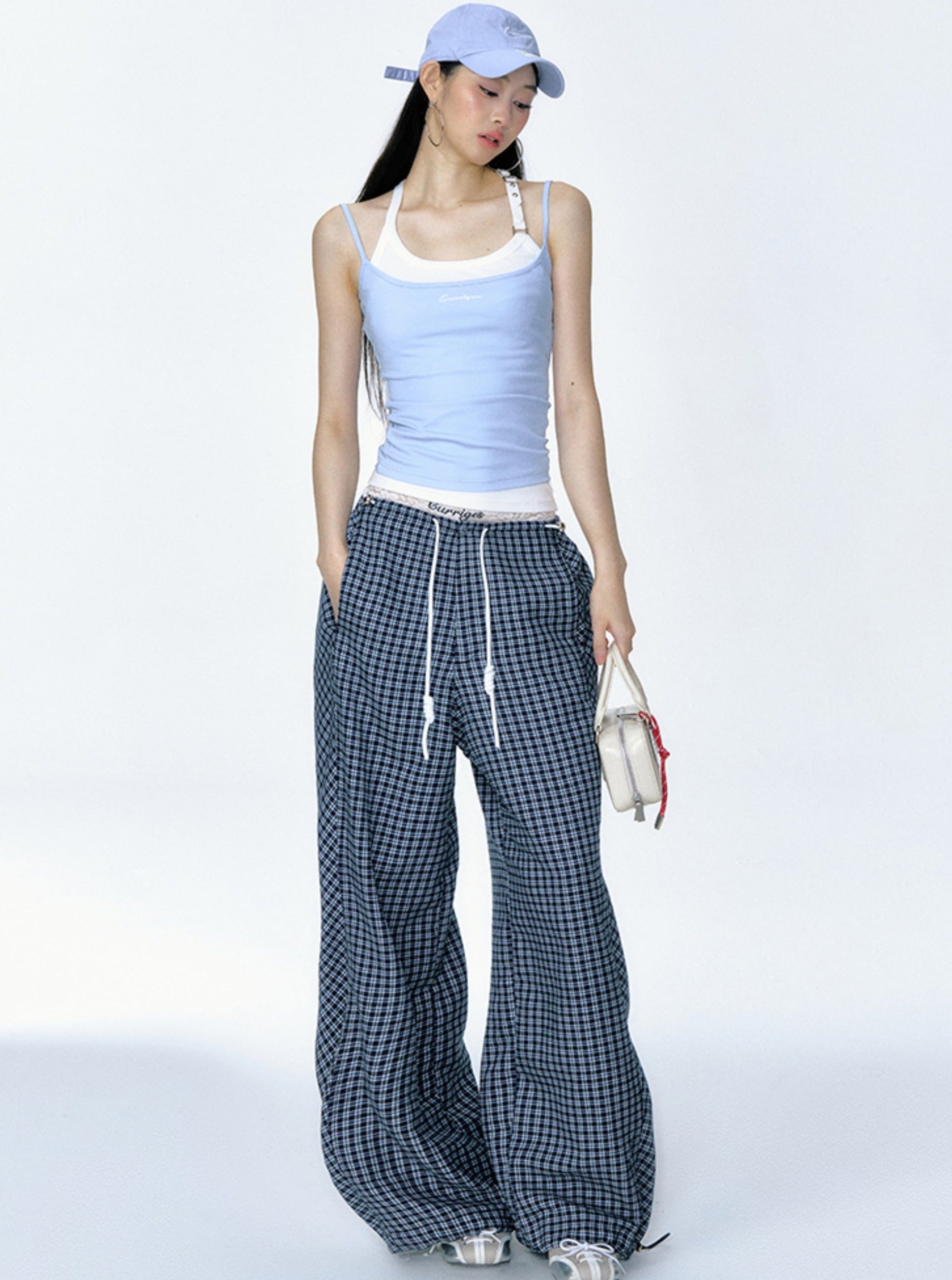 릴렉스핏 체크 라운지 팬츠