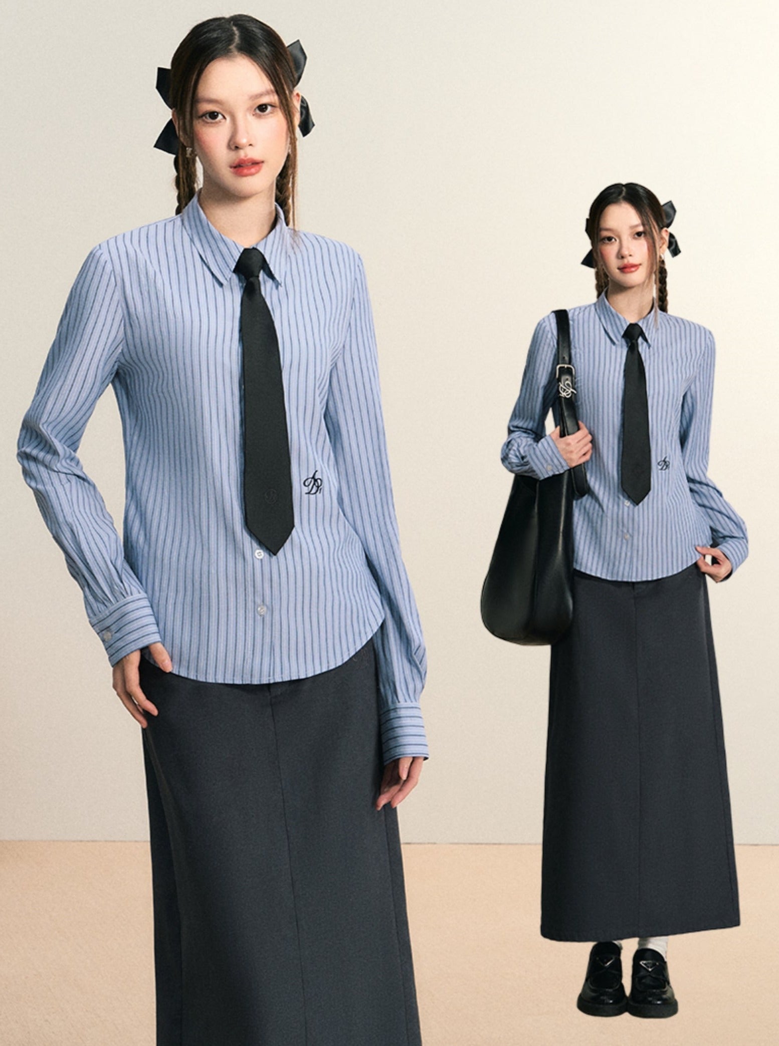 Camisa de botones de elegancia clásica