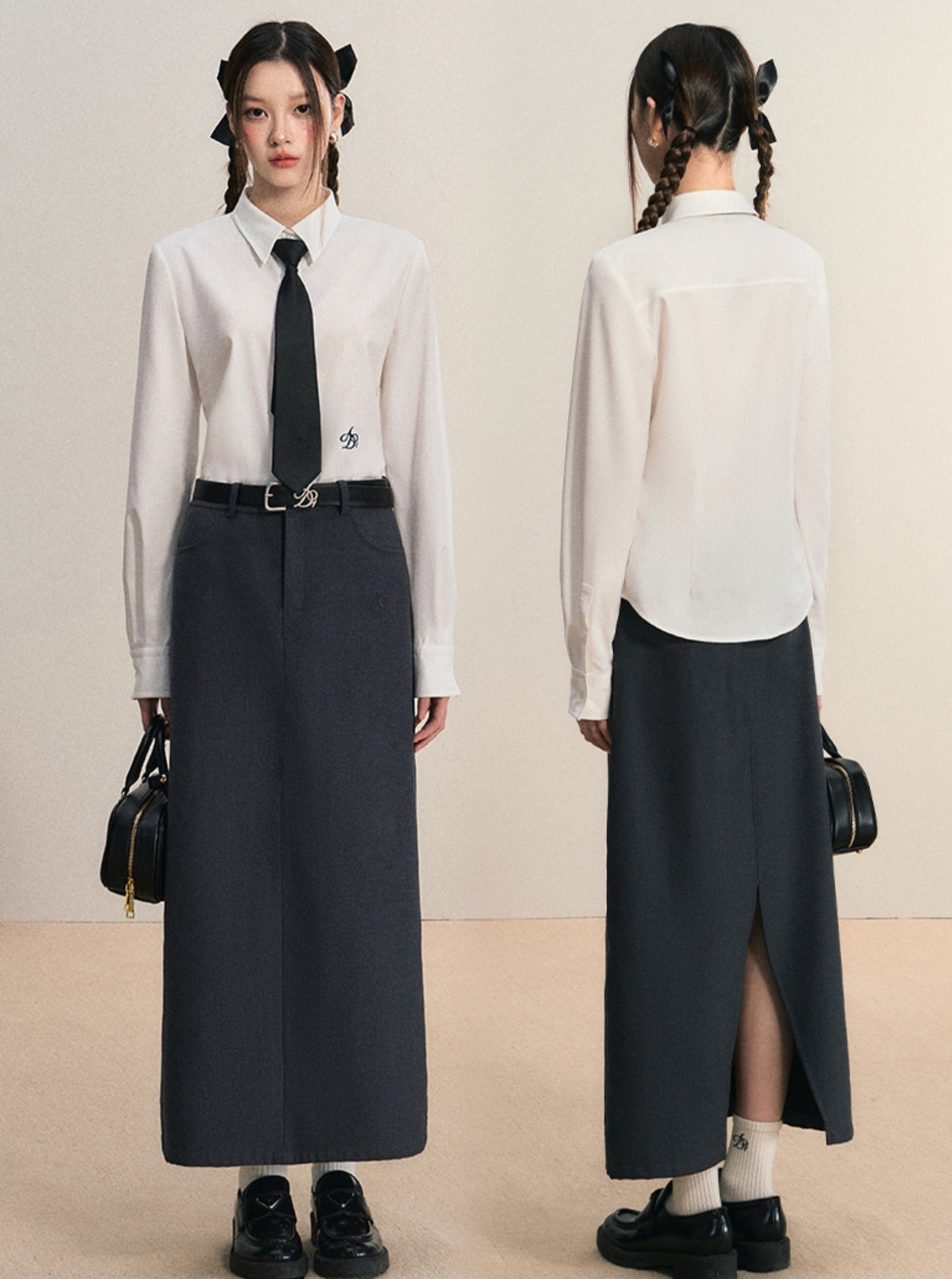 Camisa de botones de elegancia clásica
