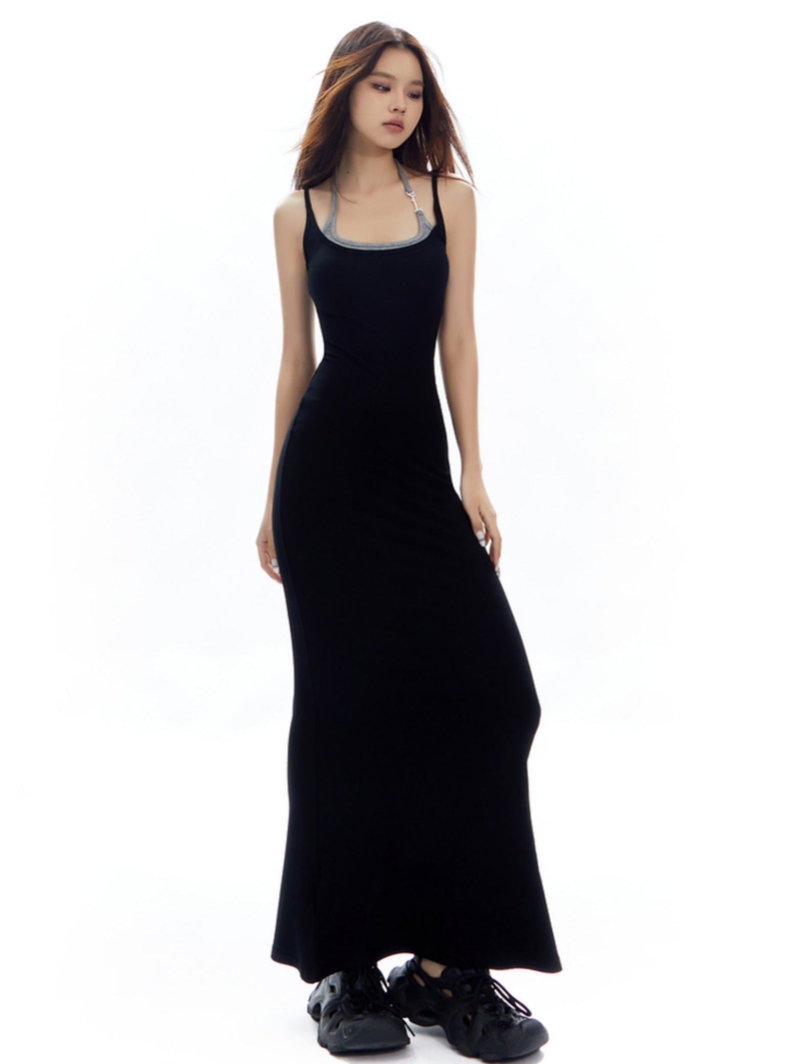 Vestido sin mangas Fodycon Maxi Tank