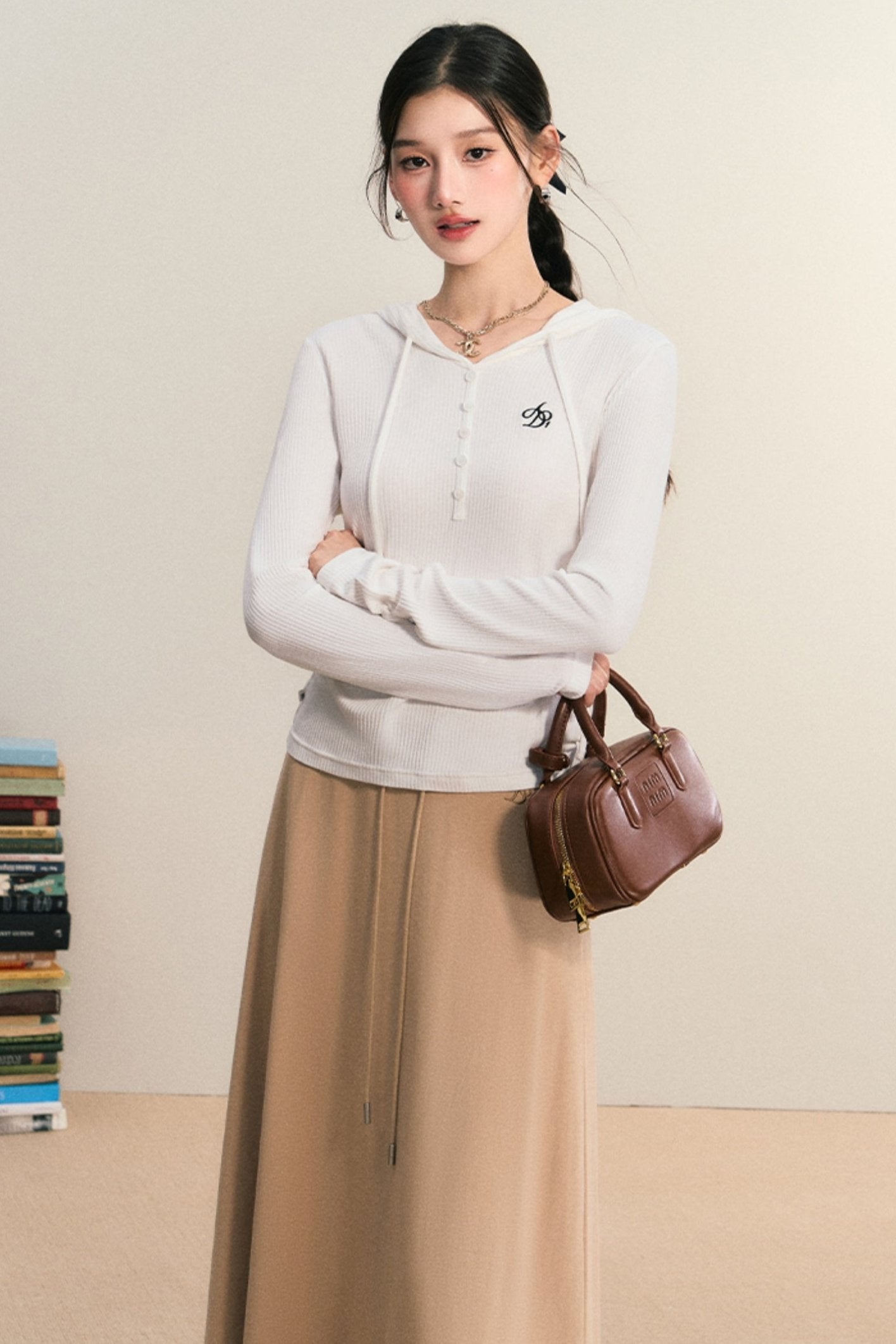 Acogedora sudadera con sudadera con sudadera con Henley