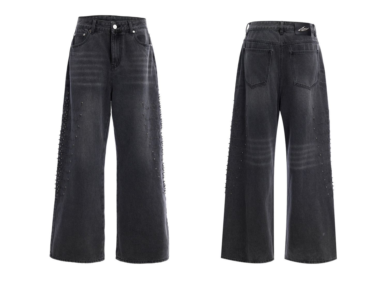 Wide-Leg Baggy Denim Jeans