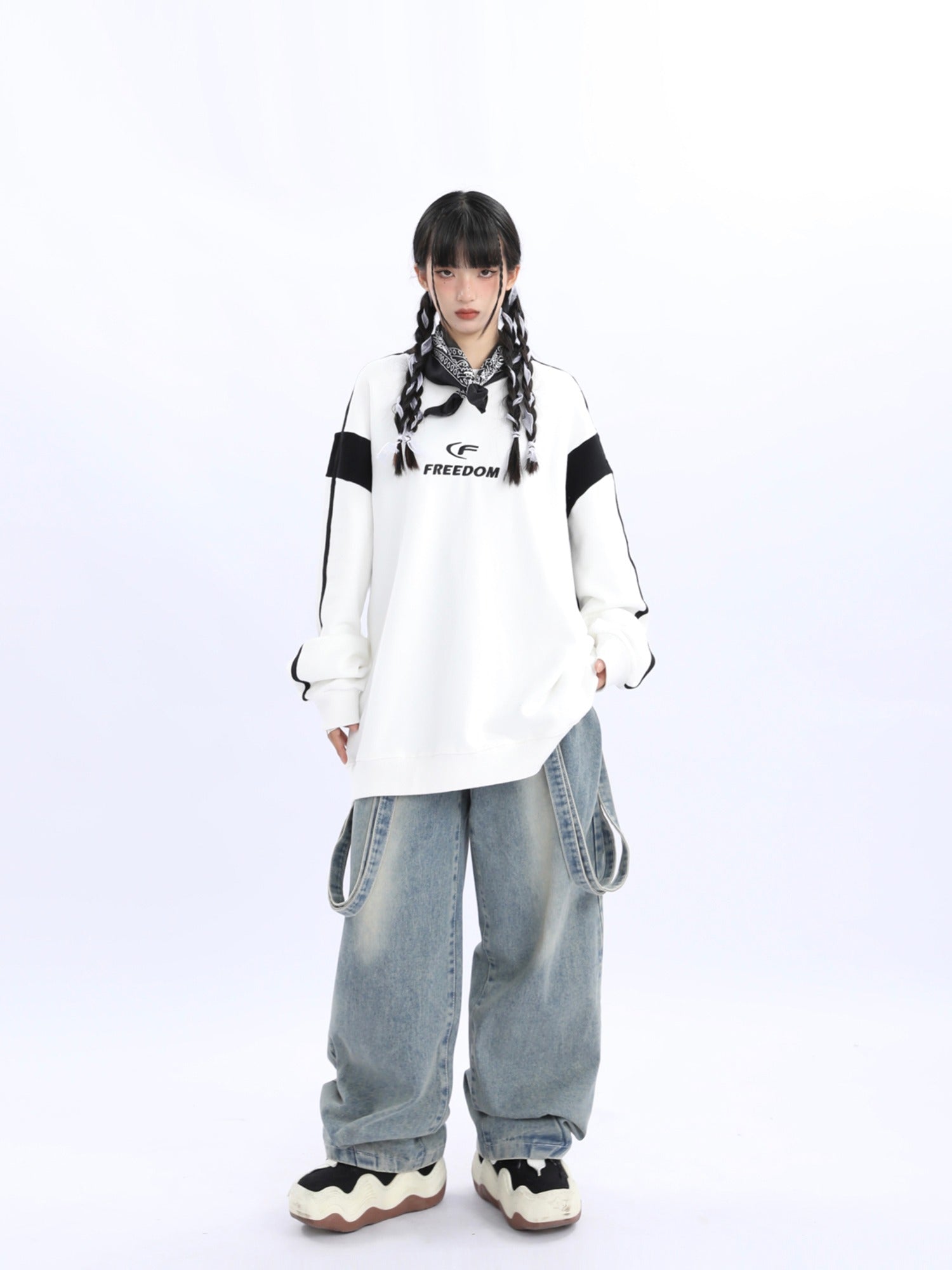 Sportliches Colorblock Sweatshirt