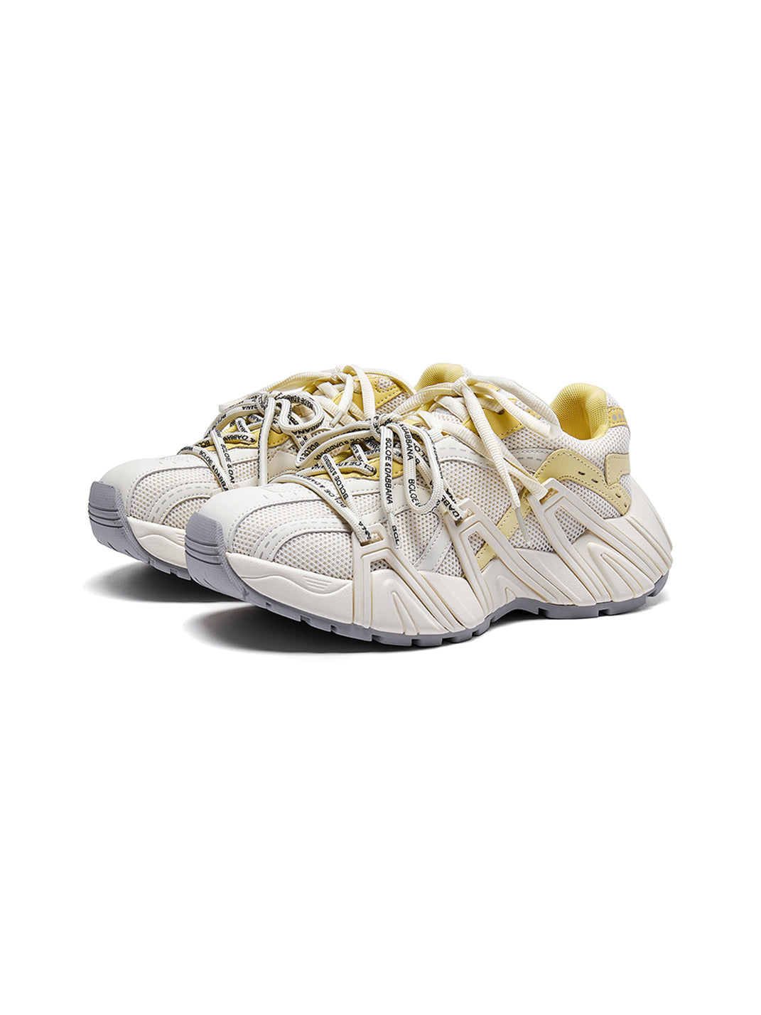 Beige Mesh Cage Runner Sneakers - View 21