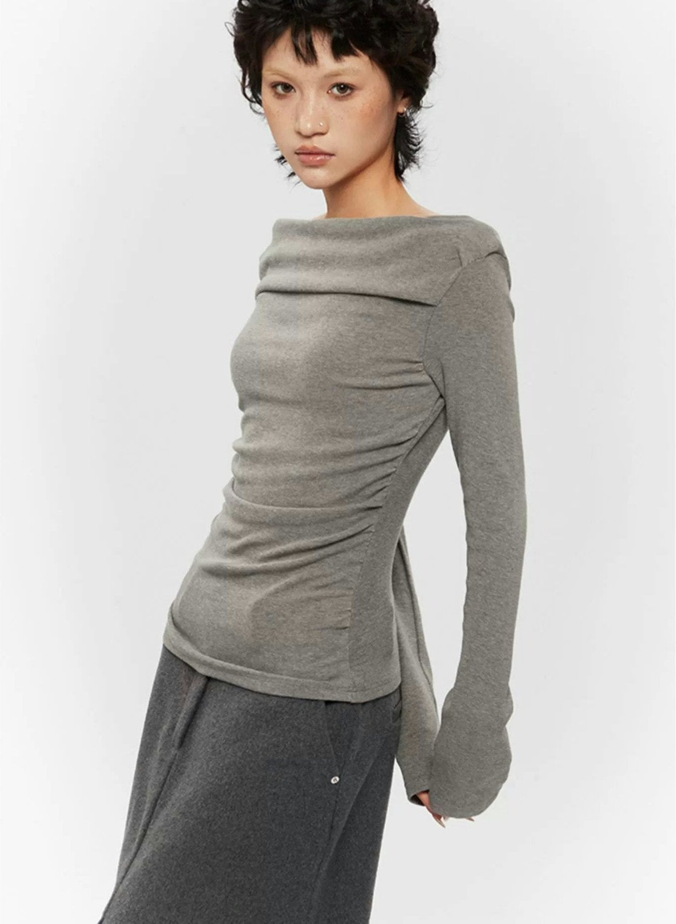 Off-Shoulder Ruched Top
