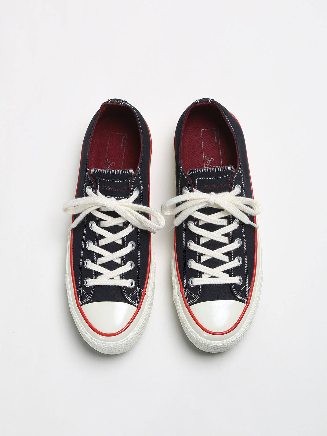 Black Bat Print Platform Canvas Sneakers - View 5