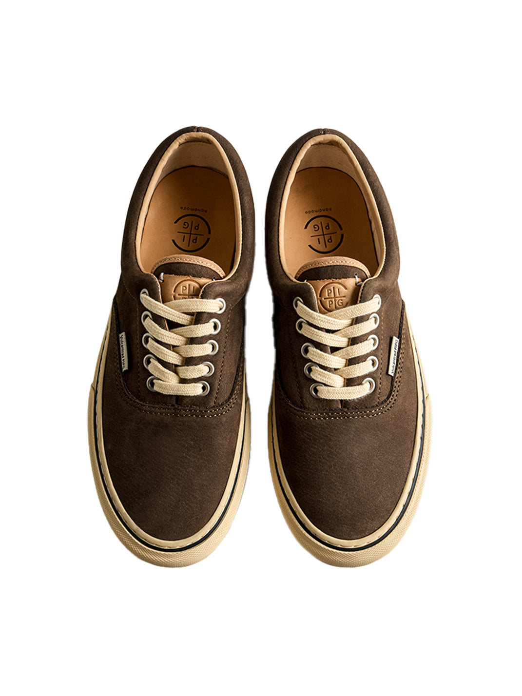 Black Distressed Leather Canvas Low-Top Sneakers - View 18