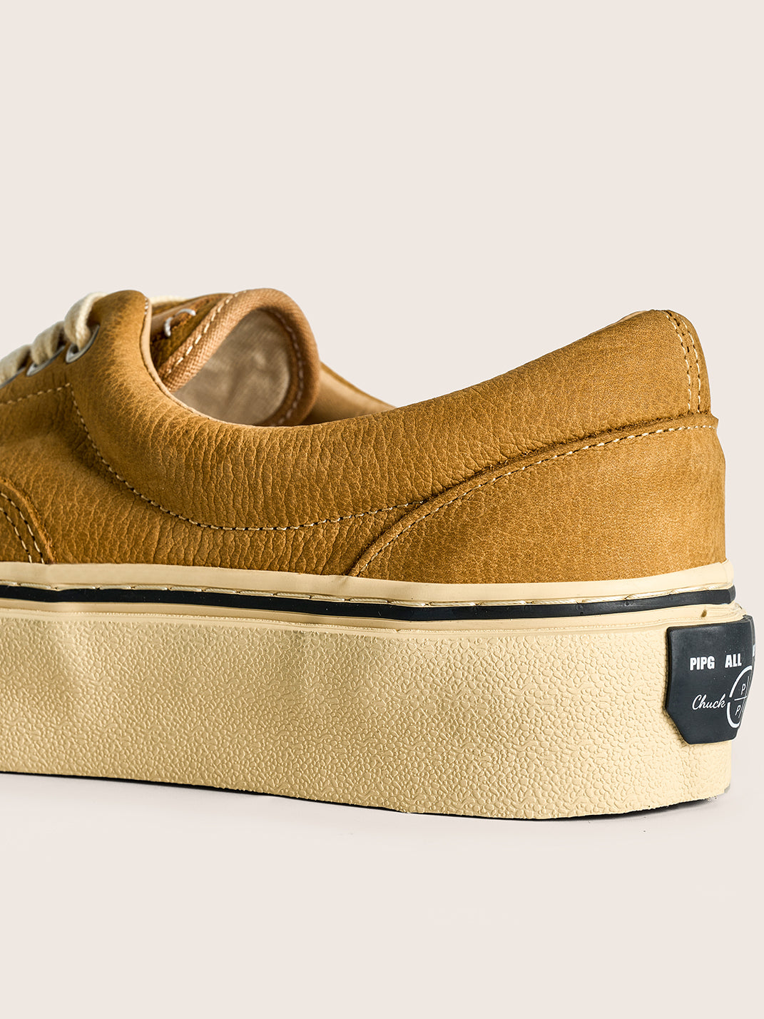 Black Distressed Leather Canvas Low-Top Sneakers - View 29
