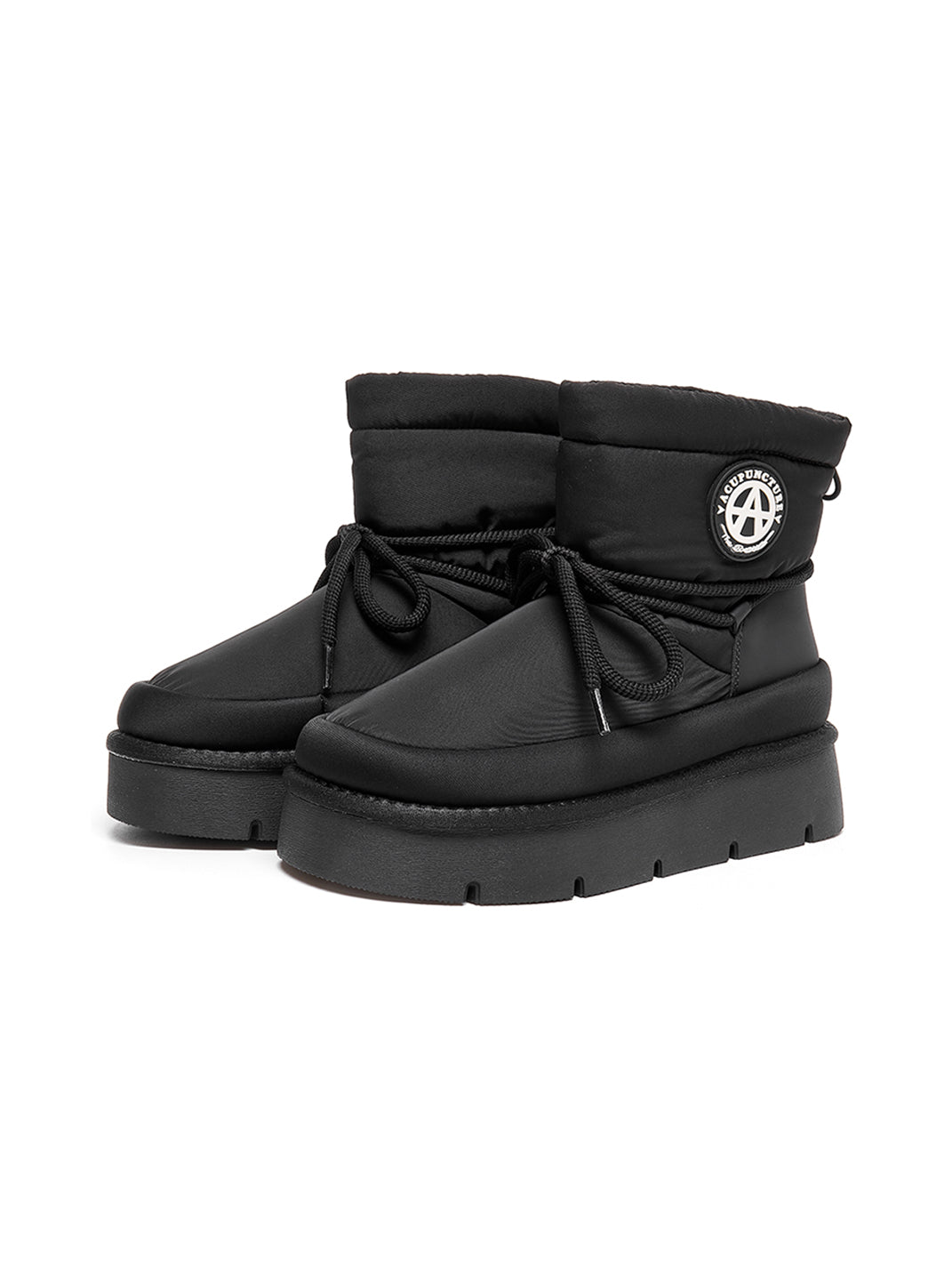 Black Padded Platform Ski Boots - View 8