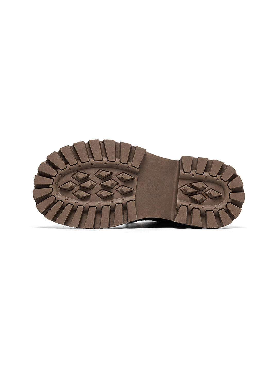 Brown Distressed Platform Combat Boots - View 46