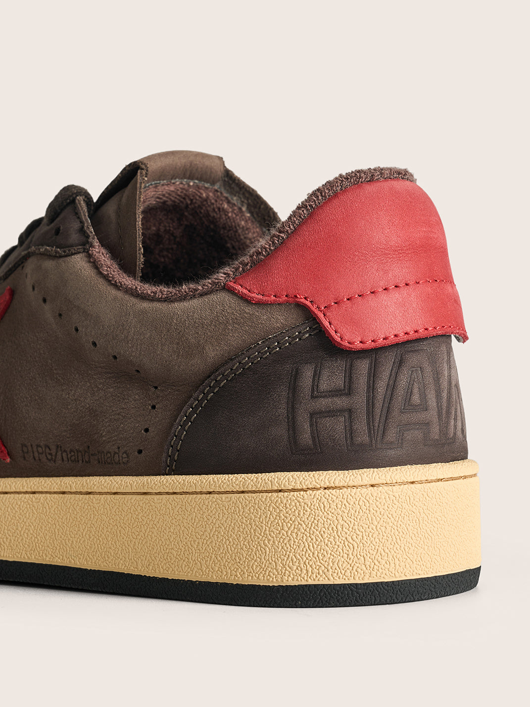 Brown Star Panel Retro Low-Top Sneakers - View 18
