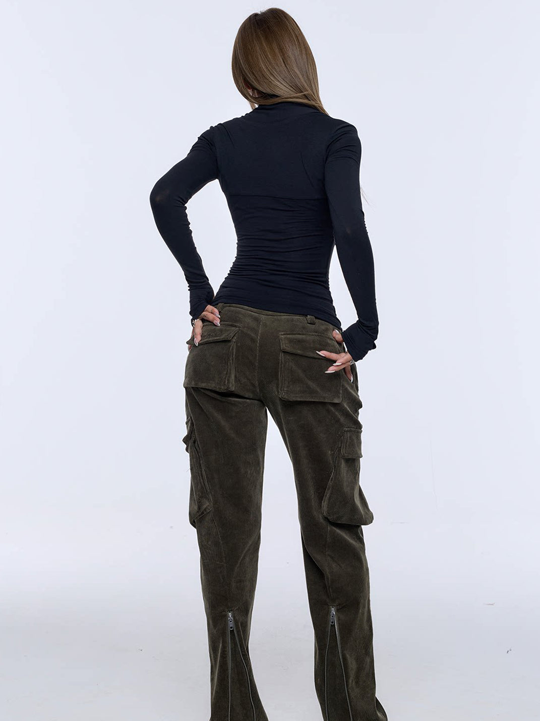 Layered Waist-Cinching Wool-Blend Top - View 17