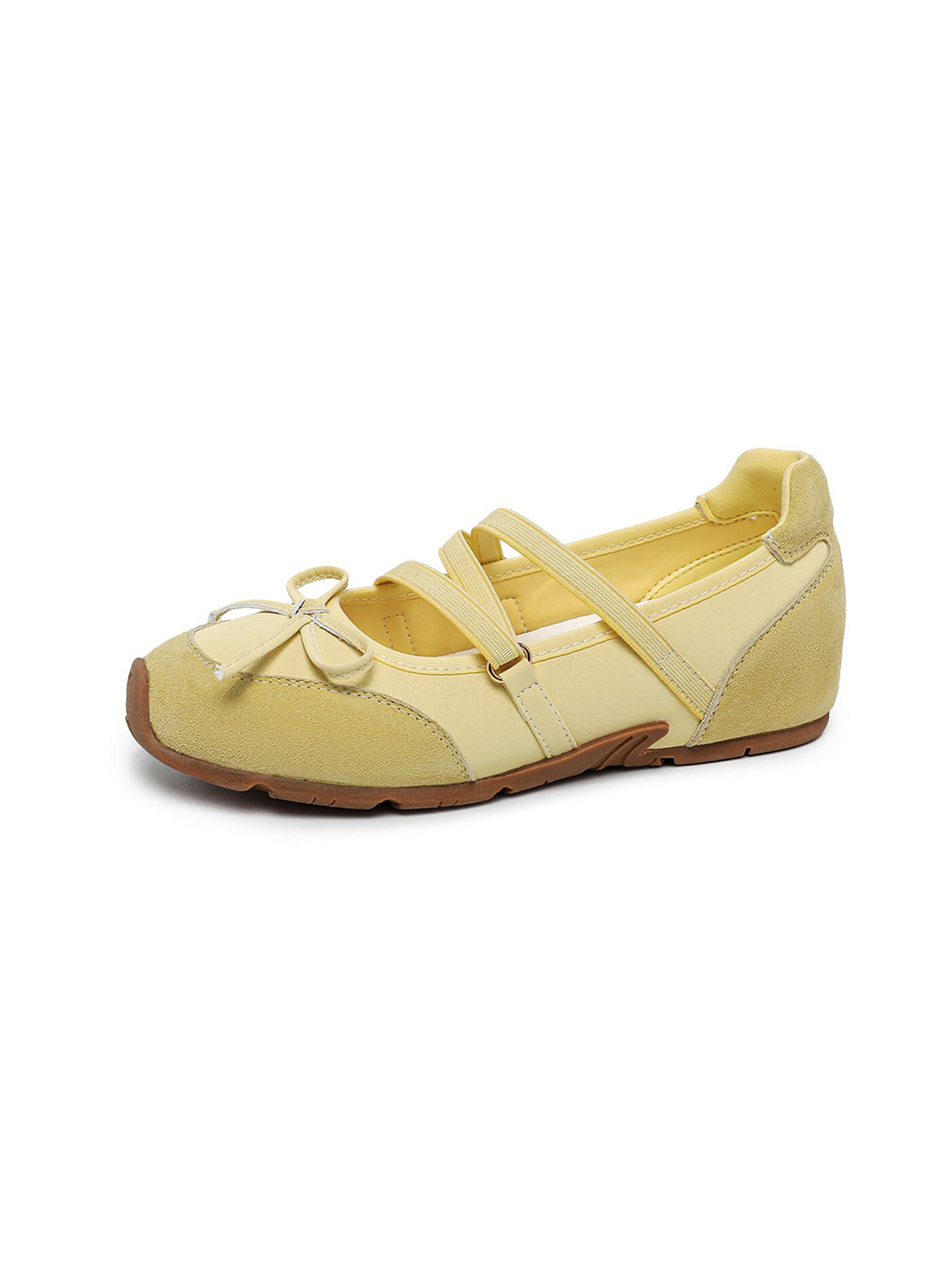 Sheer Mesh-Strap Mary Jane Ballet Flats - View 6