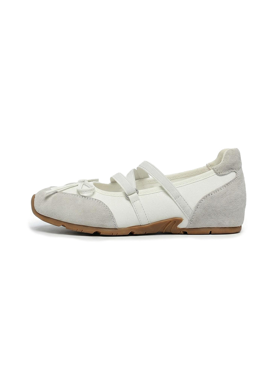 Sheer Mesh-Strap Mary Jane Ballet Flats - View 12