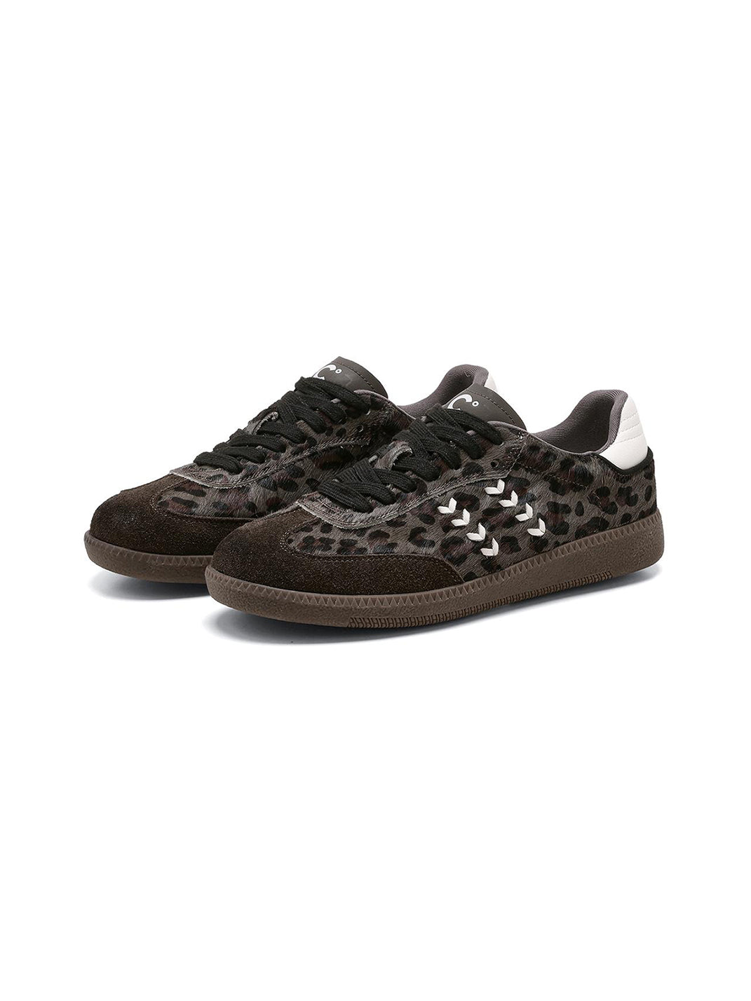 Forest Leopard-Print Gum-Sole Low-Top Sneakers - View 9