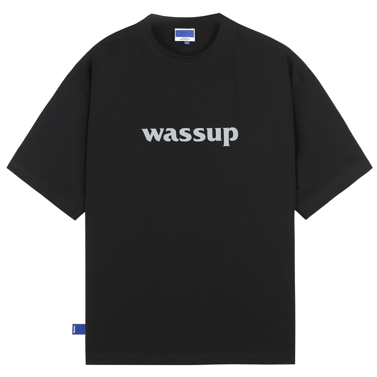 Bold Big Logo Print Basic Tee - chiclara