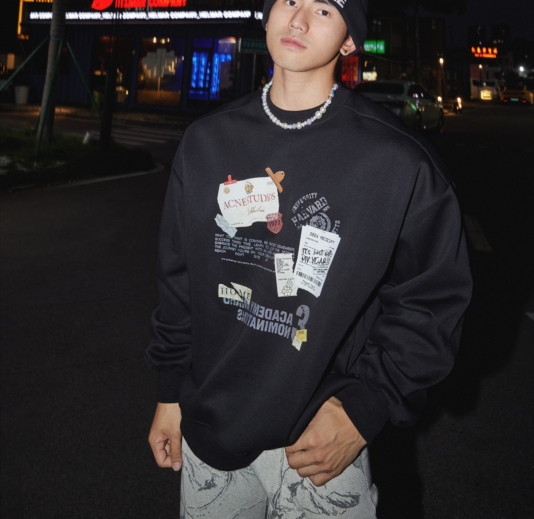 Collage Graphic Sweatshirt