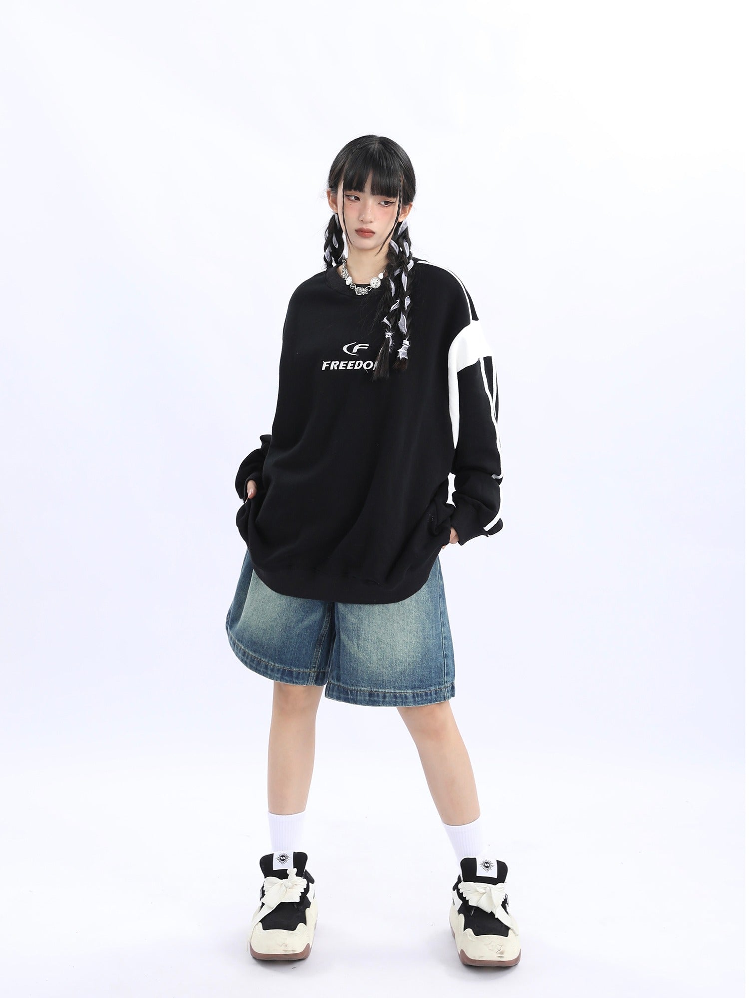 Sportliches Colorblock Sweatshirt