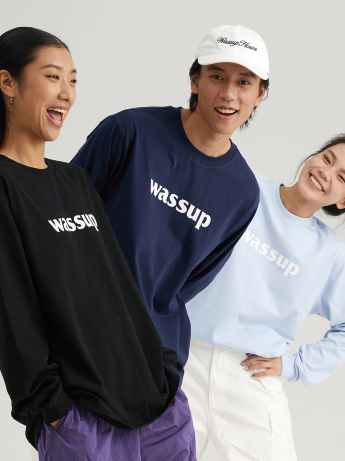 Classic Basic Logo Printed Long Sleeved Tee - chiclara